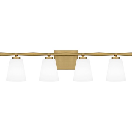 Quoizel Brindley Bath 4 Lights Aged Brass BID8631AB